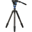 Benro A3883 Reverse-Folding Aluminum Travel Tripod with S6Pro Fluid Video Head