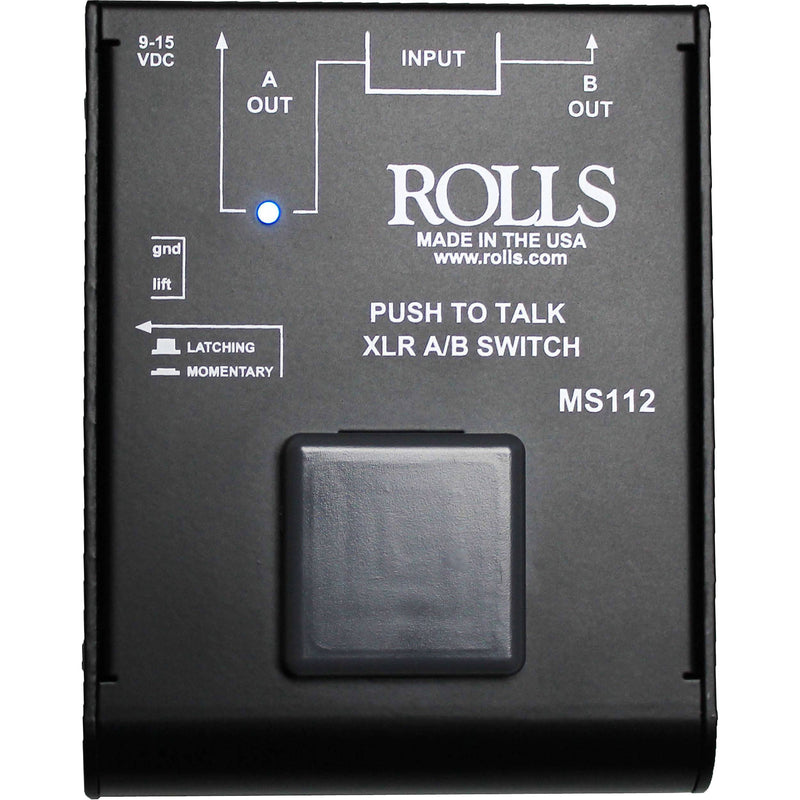 Rolls MS112 Push-to-Talk XLR A-B Switch