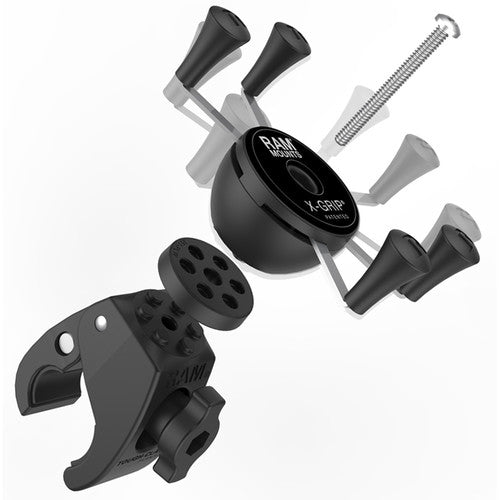 RAM MOUNTS X-Grip Phone Mount with Low-Profile RAM Tough-Claw