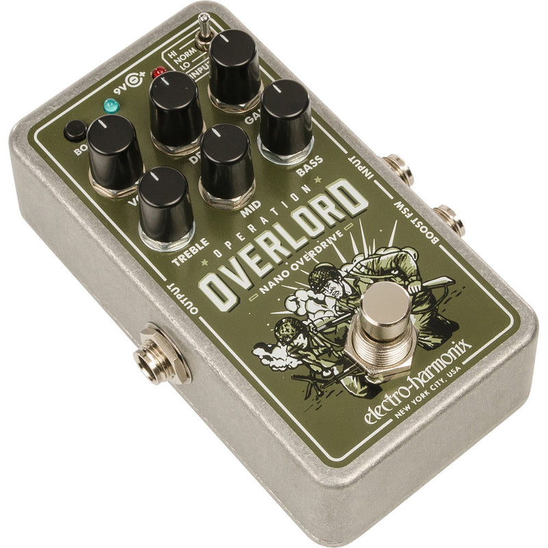 Electro-Harmonix Nano Operation Overlord Overdrive Pedal for Electric Guitars, Basses & Keyboards