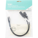 Movo Photo TCB1 3.5mm TRS Female Microphone to 3.5mm TRRS Male Smartphone Adapter