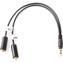 Movo Photo TCB1 3.5mm TRS Female Microphone to 3.5mm TRRS Male Smartphone Adapter