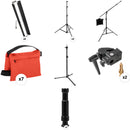 Genaray Box Lighting 36" Soft Strip 4-Light Kit with C-Stands