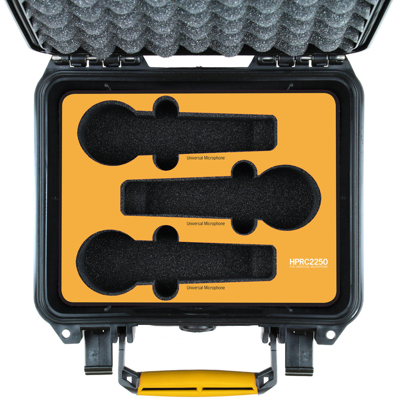 HPRC2250 Universal Hard Case for 6 Handheld Microphones