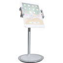 CTA Digital Height-Adjustable Desktop Tablet Stand (Silver)