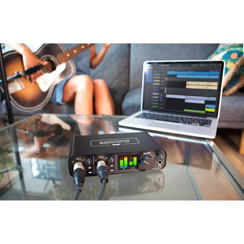 MOTU M2 2x2 USB-C Audio Interface for Recording, Mixing & Podcasting