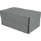 Archival Methods Deep 3" Flat Storage Box with Full Top (Gray, 8.5 x 10.5")