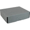 Archival Methods Deep 3" Flat Storage Box with Full Top (Gray, 8.5 x 10.5")