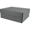 Archival Methods Deep 3" Flat Storage Box with Full Top (Gray, 8.5 x 10.5")