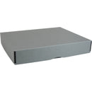 Archival Methods Deep 3" Flat Storage Box with Full Top (Gray, 8.5 x 10.5")