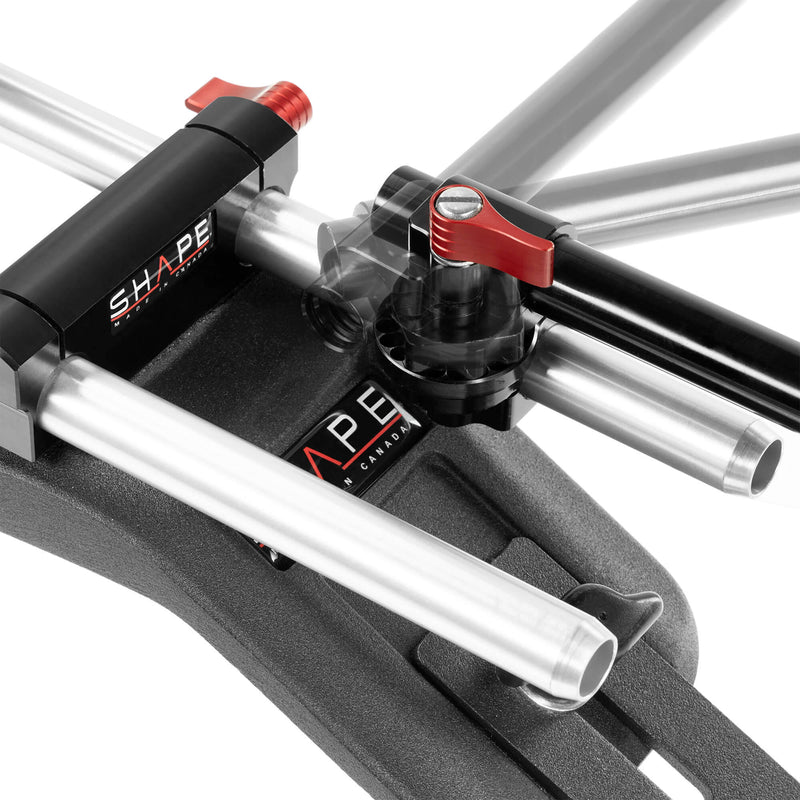 SHAPE Offset Swivel Monitor Mount with 15mm Rod Clamp