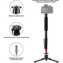 GVM Aluminum 5-Section Monopod with Video Fluid Head