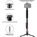 GVM Aluminum 5-Section Monopod with Video Fluid Head
