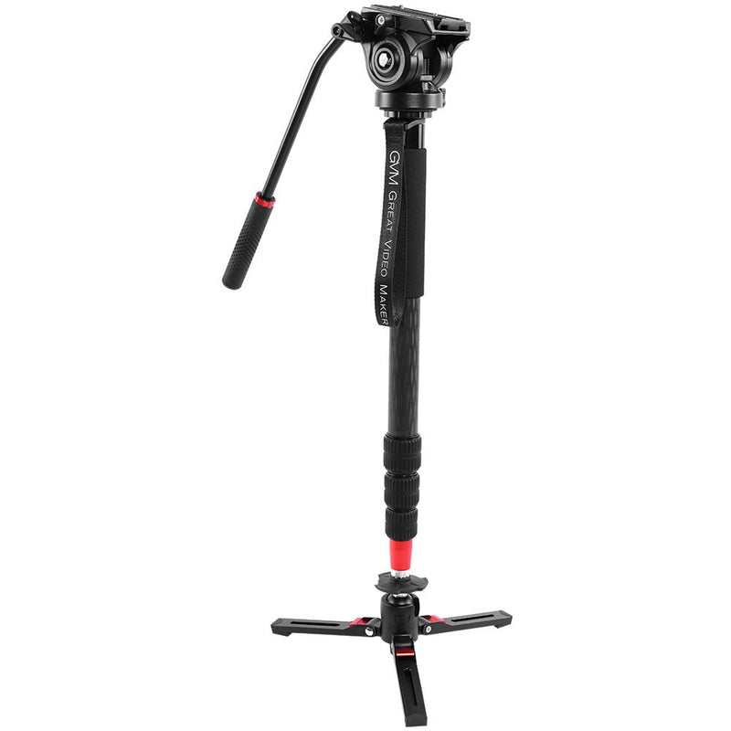 GVM Aluminum 5-Section Monopod with Video Fluid Head