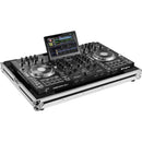 Odyssey Innovative Designs Denon Prime 4 Low-Profile Flight Case (Silver Hardware)
