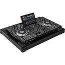 Odyssey Innovative Designs Denon Prime 4 Low-Profile Flight Case (Silver Hardware)