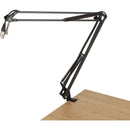 Gator Cases Frameworks Desk-Mounted Broadcast/Podcast Boom Arm Mic Stand