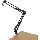 Gator Cases Frameworks Desk-Mounted Broadcast/Podcast Boom Arm Mic Stand