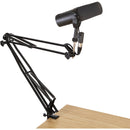 Gator Cases Frameworks Desk-Mounted Broadcast/Podcast Boom Arm Mic Stand