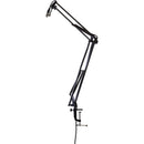 Gator Cases Frameworks Desk-Mounted Broadcast/Podcast Boom Arm Mic Stand