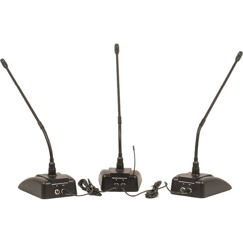 VocoPro Expandable Plug-and-Play Wireless/Wired Conference System with 24 Microphones