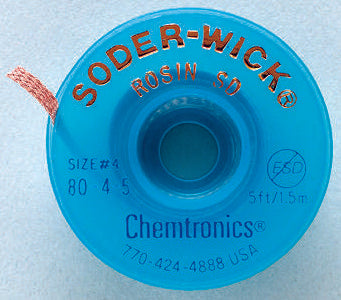 CHEMTRONICS 80-1-5 BRAID, DESOLDERING, 5FT