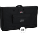 Gator Cases Medium Padded LCD Nylon Carry Tote Bag Kit (27 to 32", 2-Pack)