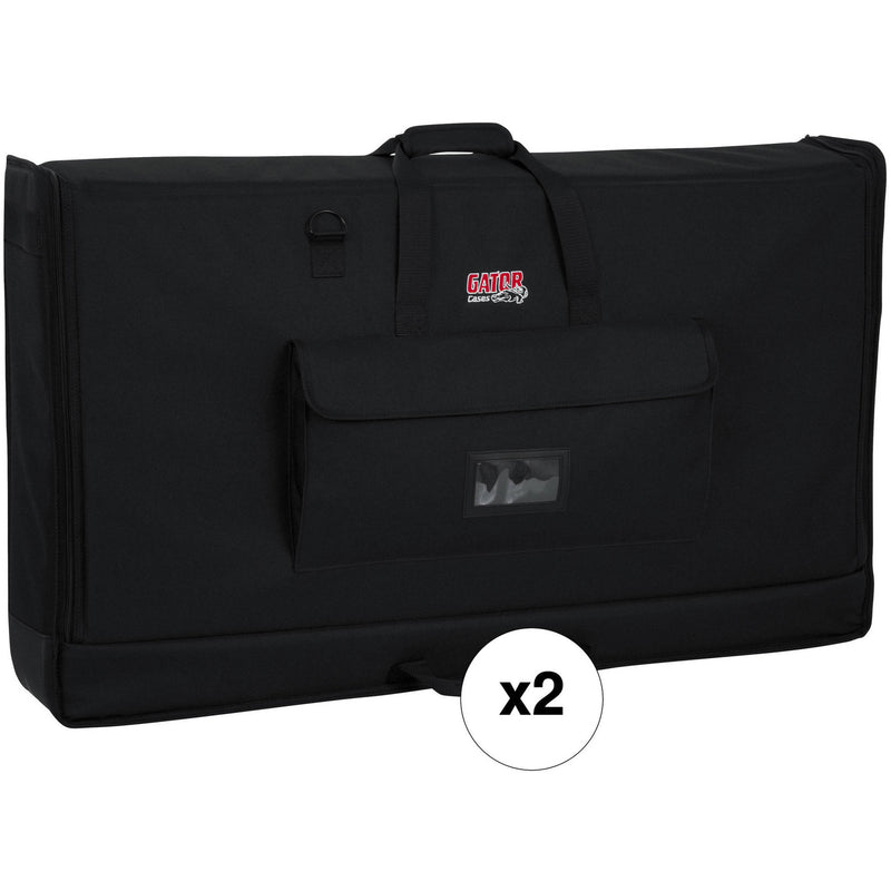 Gator Cases Medium Padded LCD Nylon Carry Tote Bag Kit (27 to 32", 2-Pack)