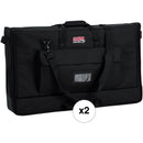 Gator Cases Medium Padded LCD Nylon Carry Tote Bag Kit (27 to 32", 2-Pack)