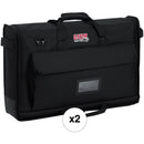 Gator Cases Medium Padded LCD Nylon Carry Tote Bag Kit (27 to 32", 2-Pack)
