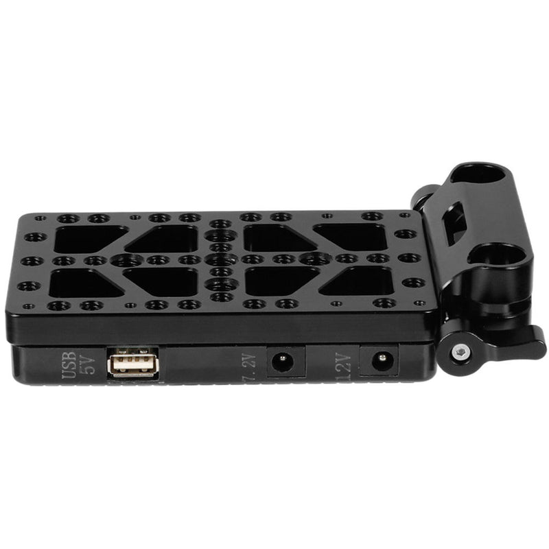 CAMVATE Gold Mount Battery Plate with Cheese Plate & 15mm Rod Clamp