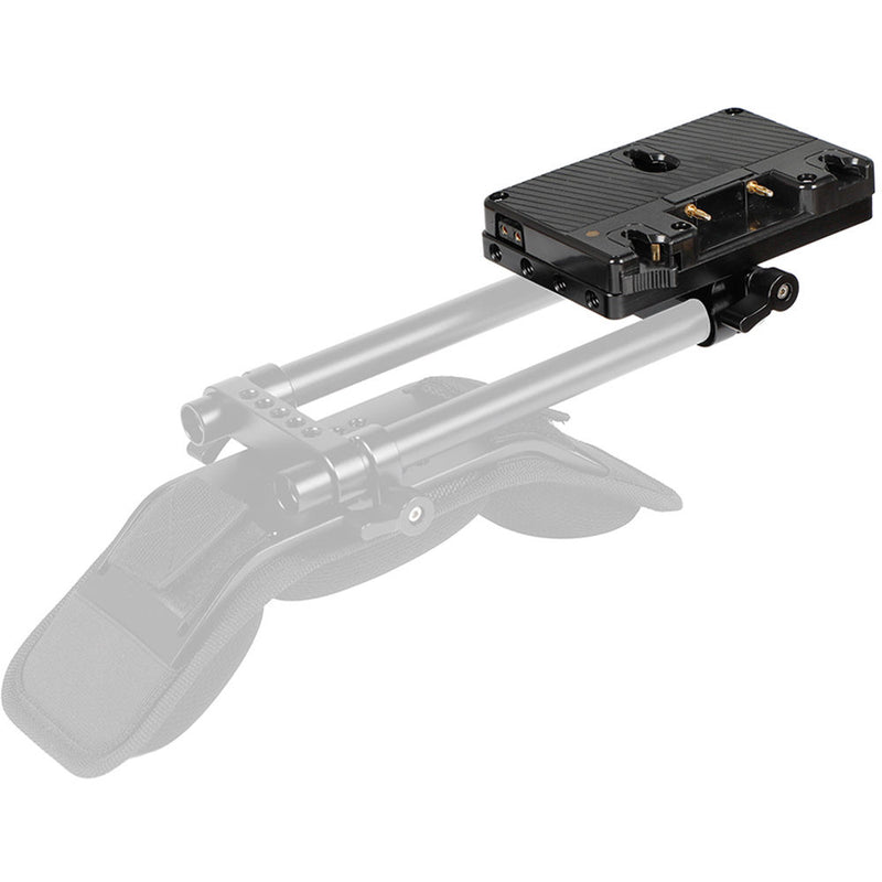 CAMVATE Gold Mount Battery Plate with Cheese Plate & 15mm Rod Clamp