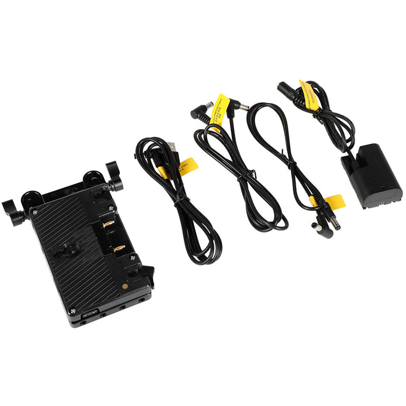 CAMVATE Gold Mount Battery Plate with Cheese Plate & 15mm Rod Clamp