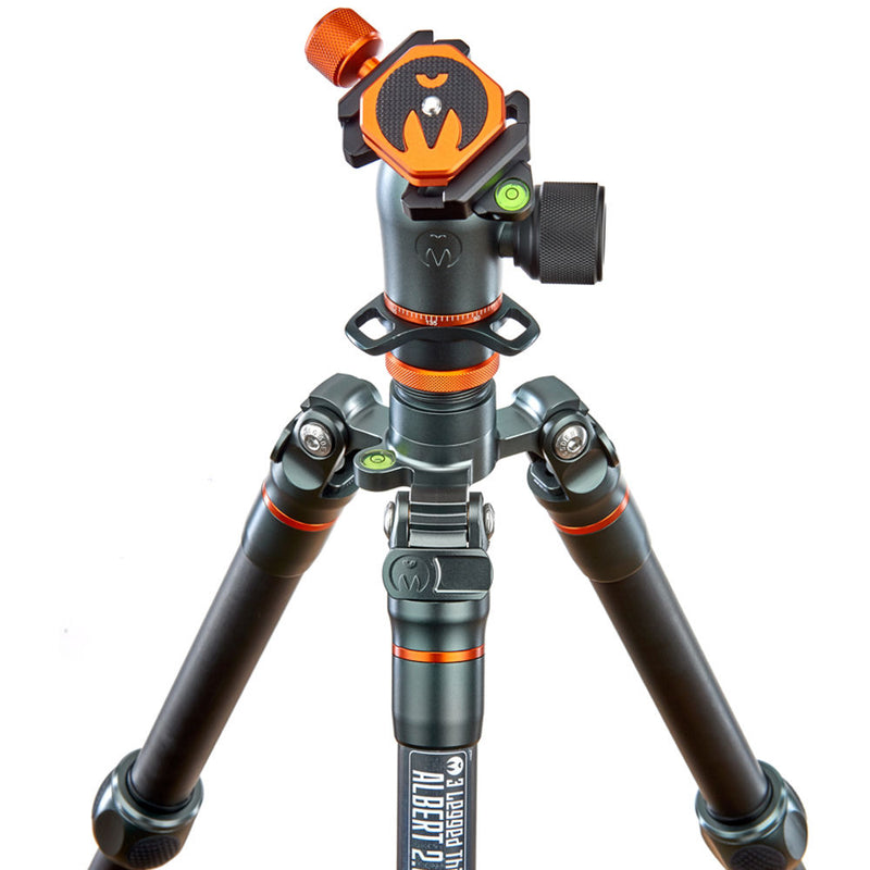 3 Legged Thing Albert 2.0 Tripod Kit with AirHed Pro Ball Head (Gray)