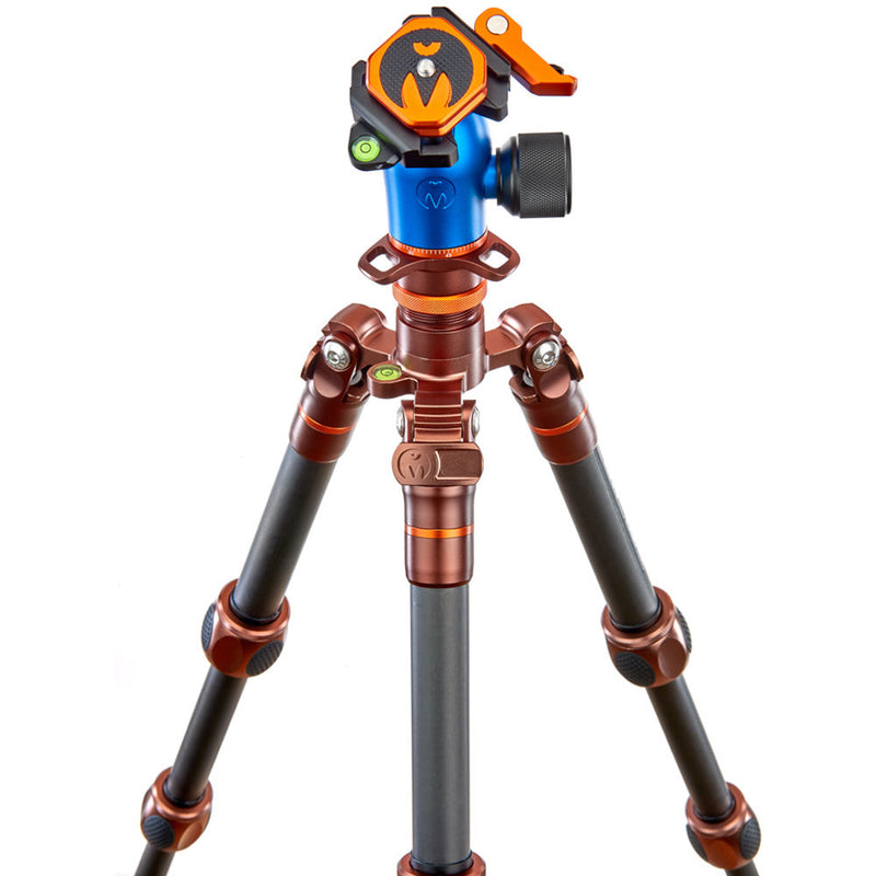 3 Legged Thing Leo 2.0 Tripod Kit with AirHed Pro Lever Ball Head (Bronze and Blue)