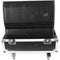 ProX Universal Line Array Speaker Flight Case with Wheels for Two Speakers (Silver on Black)