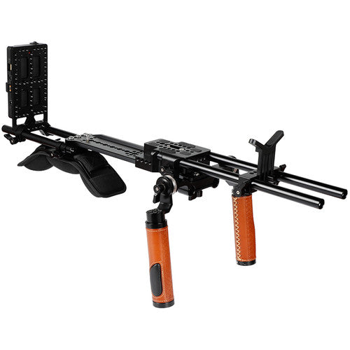 CAMVATE Camcorder Shoulder Mount Video Rig With 12" ARRI-Style Dovetail Bridge Plate