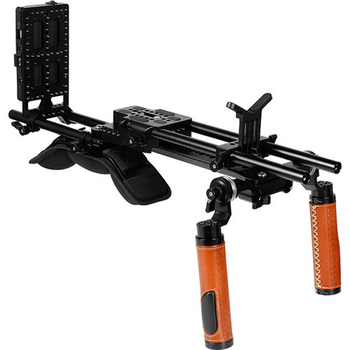 CAMVATE Camcorder Shoulder Mount Video Rig With 12" ARRI-Style Dovetail Bridge Plate
