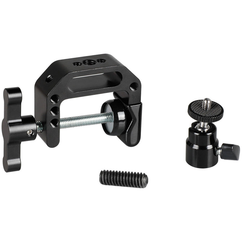 CAMVATE Heavy-Duty C-Clamp with Mini Ball Head (Black T-Handle)
