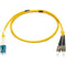 Camplex 9.8' Singlemode Duplex ST to LC Armored Fiber Optic Patch Cable (Yellow)