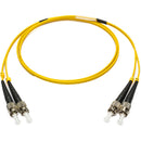 Camplex 9u/125u Singlemode Duplex ST to ST Armored Fiber Optic Patch Cable (32.8', Yellow)