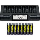 Powerex MH-C980 Charger & 8 Powerex Pro AA Batteries Kit (2700mAh)