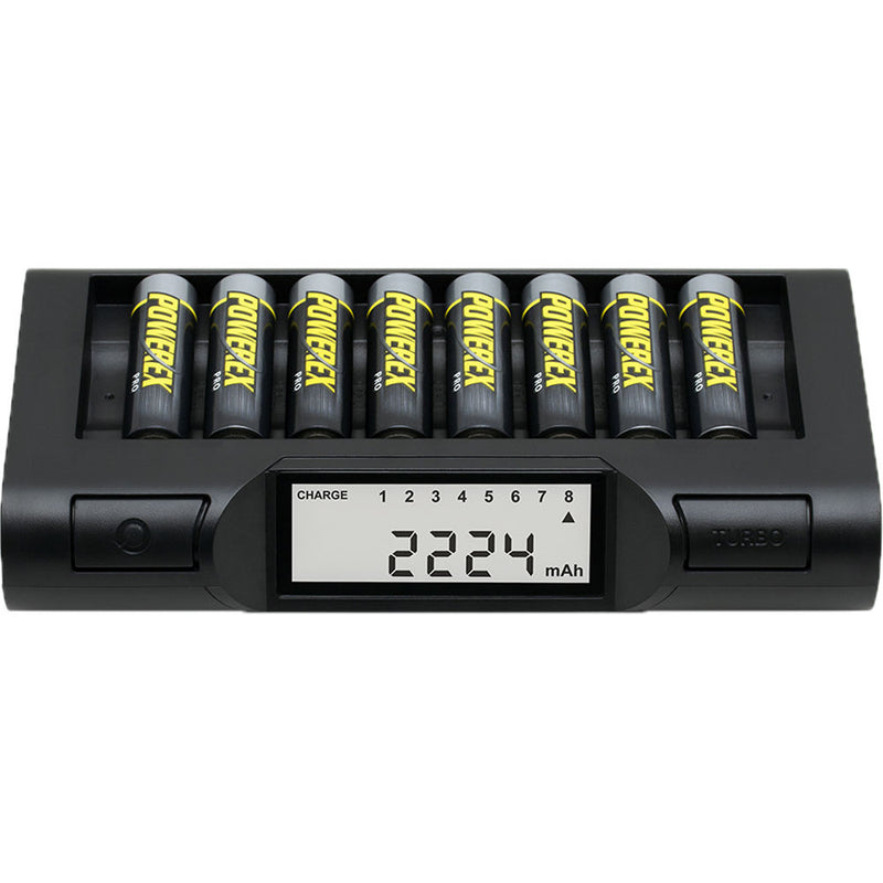 Powerex MH-C980 Charger & 8 Powerex Pro AA Batteries Kit (2700mAh)