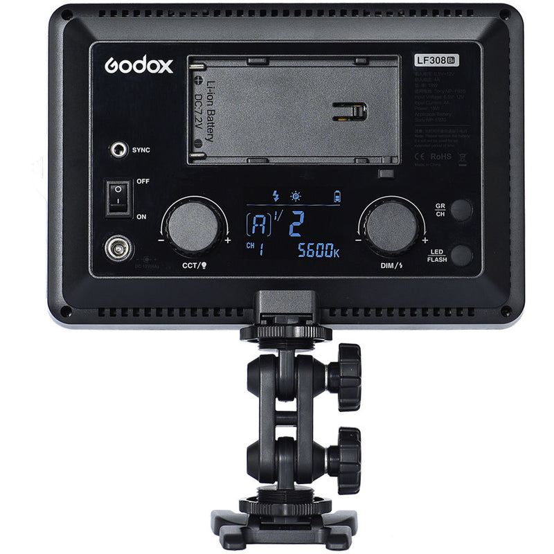 Godox LF308BI Variable Color LED Video Light with Flash Sync