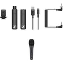 Sennheiser XSW-D PORTABLE BASE SET Digital Camera-Mount Wireless Bodypack Microphone System with No Mic (2.4 GHz)