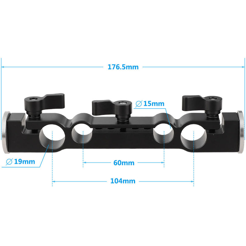 CAMVATE 15mm & 19mm Rod Bracket with ARRI M6 Rosette Mounts