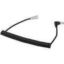CAMVATE 2.5mm DC Male Barrel Coiled Power Cable for BMPCC 6K/4K