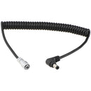 CAMVATE 2.5mm DC Male Barrel Coiled Power Cable for BMPCC 6K/4K
