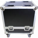 ProX Dual Flight-Road Case for 2-RCF HDL 6-A Line Array Speakers with Wheels