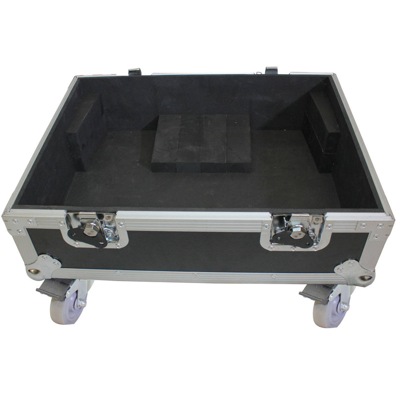 ProX Dual Flight-Road Case for 2-RCF HDL 6-A Line Array Speakers with Wheels